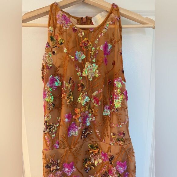 Bronx and Banco Sicilia Sequined Maxi Dress in coral multi - Picture 9 of 16